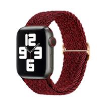 Pulseira De Nylon Trançado Elástico Solo Loop Para Apple Watch Ultra 40mm 44mm 41mm 38mm 49mm 45mm