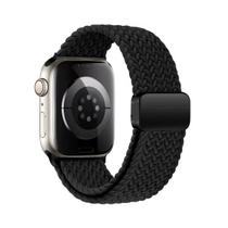 Pulseira de Nylon Trançado Fecho Deployant para Applewatch