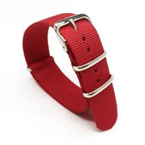 Pulseira De Nylon Vermelha Para Relógio, 18mm-24mm, Masculina, Feminina, Militar, Tecido, Cinto Com