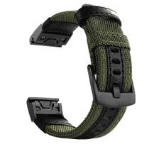 Pulseira de Nylon YOOSIDE para Garmin Fenix 5/6 - Verde