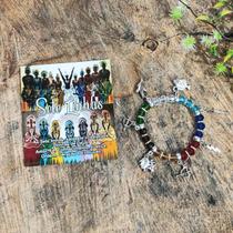 Pulseira De Orixás Entidade C/ Pingentes - Umbanda Candomblé - 7 Linhas