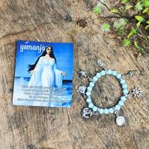 Pulseira De Orixás Entidade C/ Pingentes - Umbanda Candomblé - Iemanjá Pulseira De Orixás Entidade C/ Pingentes - Umbanda Candomblé - Iemanjá