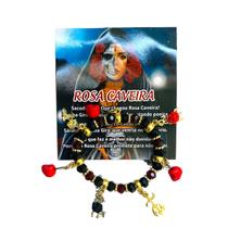 Pulseira De Orixás Entidades Umbanda Candomble Rosa Caveira