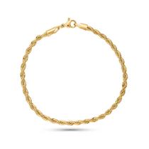 Pulseira de ouro 18 k cordão baiano 19CM