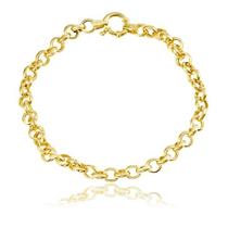 Pulseira de ouro 18 k Elo Portugues 19cm 4,60mm a 5,90mm Media
