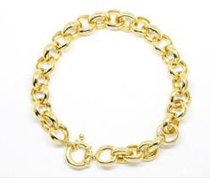 Pulseira de ouro 18 k Elo Portugues 19cm 7,20mm a 11,00mm Grossa