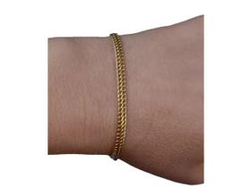 Pulseira de ouro 18k-750 modelo lacraia