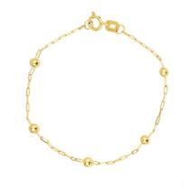 Pulseira de ouro 18k Bolinha Cartier Infantil