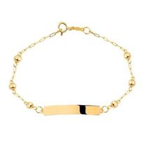 Pulseira de ouro 18k Chapinha Infantil Pulseira de ouro 18k Chapinha Infantil