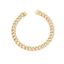 Pulseira de ouro 18k Grumet 19cm 3,00mm a 13,50mm