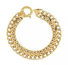 Pulseira de Ouro 18K Lacraia 19cm 16,50mm a 19,80mm Grossa