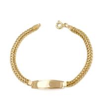 Pulseira de ouro 18k Lacraia chapinha Infantil Pulseira de ouro 18k Lacraia chapinha Infantil