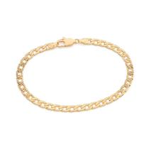 Pulseira de ouro 18k masculina rommanel groumet riscos 19 20 21 e 22 cm 552128