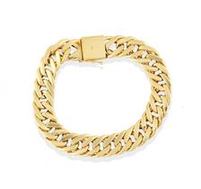 Pulseira de Ouro 18K Nill 11mm a 13mm 21cm (grossa)