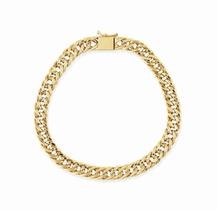 Pulseira de Ouro 18K Nill 4mm e 5mm 21cm (fina)