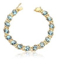 Pulseira De Ouro 18k Puro Pedras E Fecho Gaveta Pl02