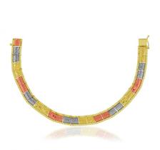 Pulseira de Ouro 18k Taparella Tricolor Escravas Pulseira de Ouro 18k Taparella Tricolor Escravas
