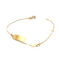 Pulseira de ouro 18k Veneziana chapinha Infantil Pulseira de ouro 18k Veneziana chapinha Infantil