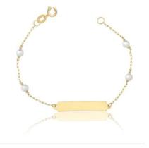 Pulseira de ouro infantil baby Pulseira de ouro infantil baby