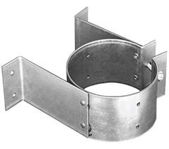Pulseira de parede Pellet Vent DuraVent 4 em suporte de aço