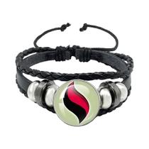 Pulseira De Pedra Gigante De Monstro De Bolso, Joia Circular De Couro E Vidro Para Fãs De Anime Pulseira De Pedra Gigante De Monstro De Bolso, Joia Circular De Couro E Vidro Para Fãs De Anime