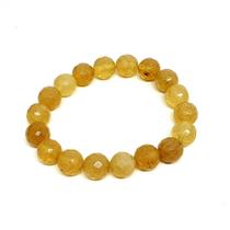 Pulseira de Pedra Natural Quartzo Rutilado 10 mm