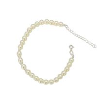 Pulseira de Pérola Amarelada com Mini Bolinhas de Prata 925