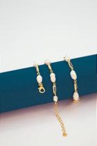 Pulseira de Pérola Natural com Extensor - 01 Unidade