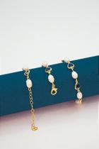 Pulseira de Pérola Natural com Extensor - 01 Unidade