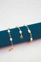 Pulseira de Pérola Natural com Extensor - 01 Unidade