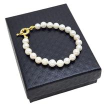 Pulseira de Pérolas Shell 6mm Banho De Ouro 4815