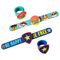Pulseira de plástico Amscan Assorted Paw Patrol Colorful Slap Pulseira de plástico Amscan Assorted Paw Patrol Colorful Slap
