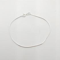 Pulseira de Prata 925 com Fio Quadrado de 0,8mm e 18cm de Comprimento