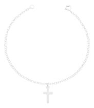 Pulseira De Prata 925 Legítima Feminina Cruz