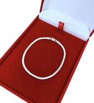 Pulseira de Prata 925 Legítima Maciça Lacraia Original