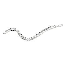 Pulseira de prata 925 masculina rommanel groumet 22 cm 850061