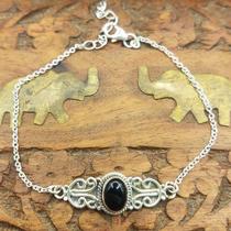 Pulseira de Prata 925 Ônix Vintage Pulseira de Prata 925 Ônix Vintage