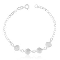 Pulseira de Prata 925 Quatro Conchas