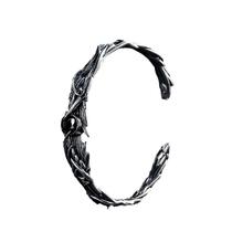 Pulseira de prata esterlina 925 gótica para homens