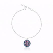Pulseira de Prata Pingente São Bento Resinado