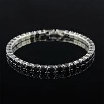 Pulseira De Prata Preta 3mm 4mm 5mm Para Mulheres, Joia De Moda Para Casamento, Presente Para Festa Pulseira De Prata Preta 3mm 4mm 5mm Para Mulheres, Joia De Moda Para Casamento, Presente Para Festa