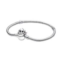 Pulseira De Prata S925 Com Coroa E Design De Osso De Cobra Para Mulheres, Acessório De Moda DIY