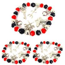 Pulseira de Proteção Espiritual Pomba Gira Atração Sedução Encanto Kit 3 Und