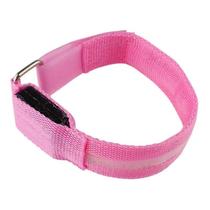 Pulseira de pulseiras com led rosa claro Pulseira de pulseiras com led rosa claro
