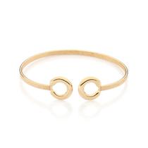 Pulseira de pulso bracelete banhado ouro 3x 24k 18k e 22k feminina rommanel 2 ferraduras 552150