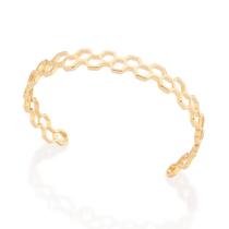 Pulseira de pulso bracelete feminina rommanel banhado ouro 18k colmeia 552103