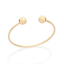 Pulseira de pulso bracelete feminina rommanel banhado ouro 3x 24k 18k e 22k esferas pontas 552168