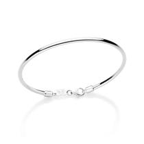 Pulseira de pulso bracelete feminina rommanel prata 925 tubo fecho lagosta 850078