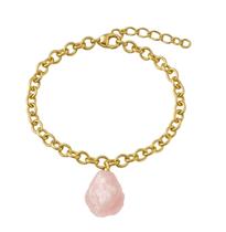 Pulseira de Quartzo Rosa