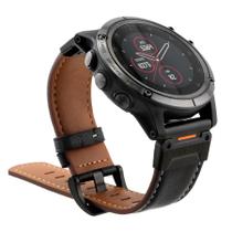 Pulseira de relógio Abanen Retro Classic Leather para Garmin Fenix 8 51 mm
